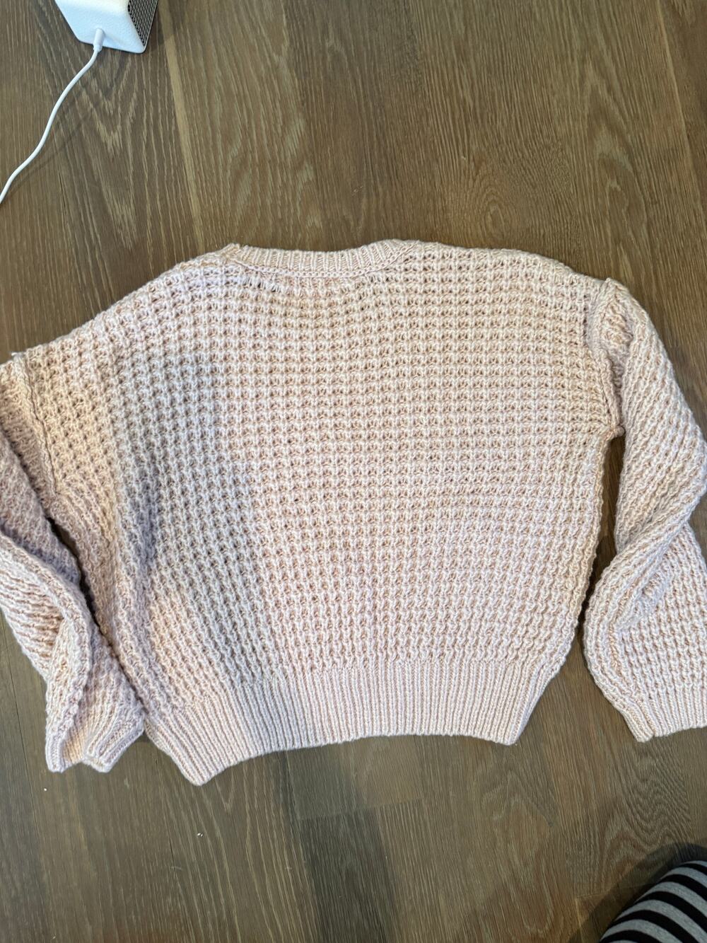 Pink rose sweater